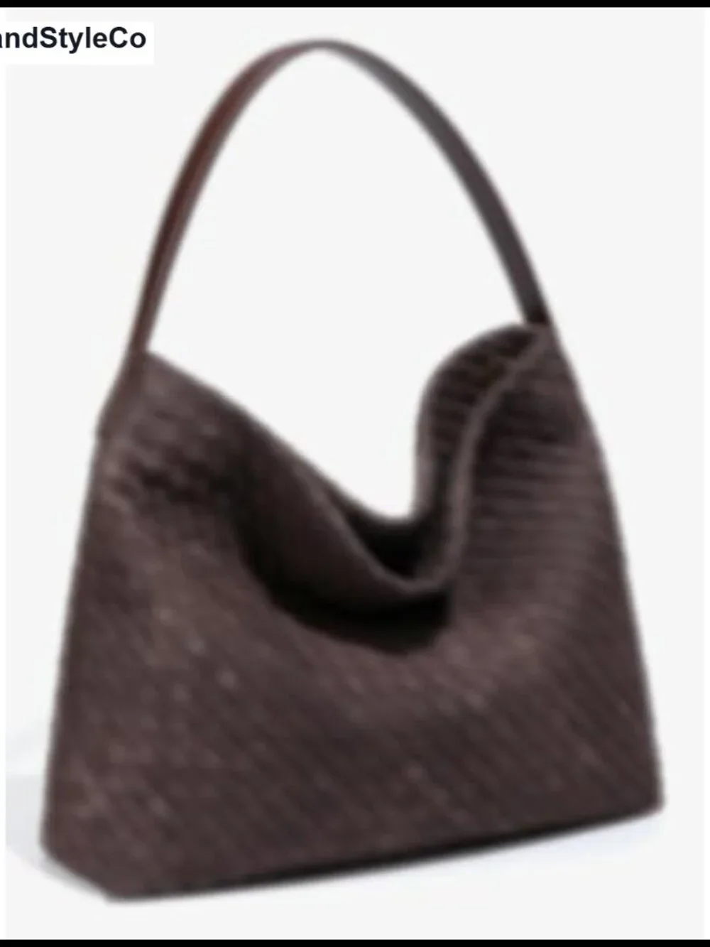 Suede Woven Hobo Bag with Crossbody Strap